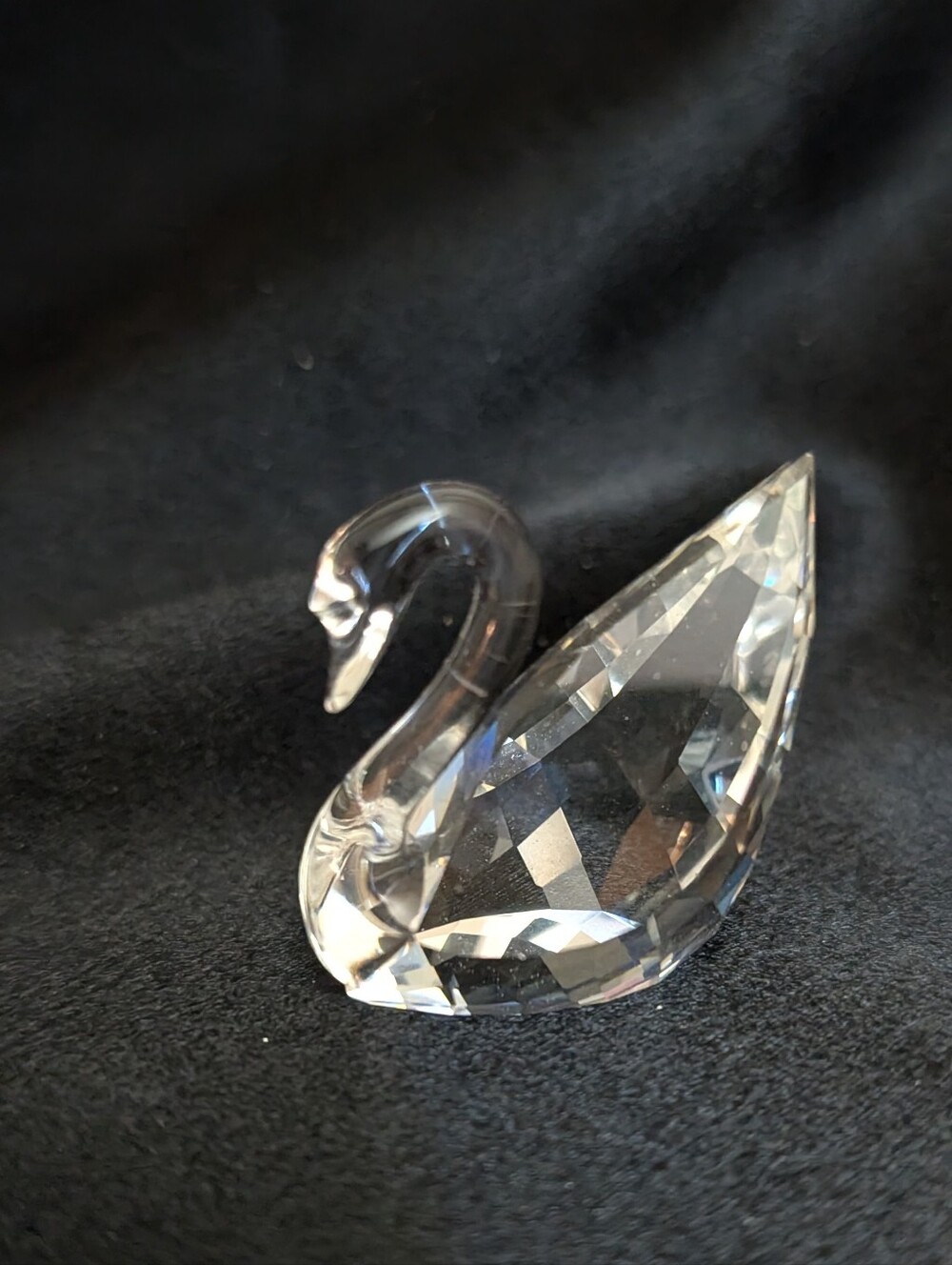 NWOT Signum Stamped Swarovski Crystal Swan By Martin Zendron Austria